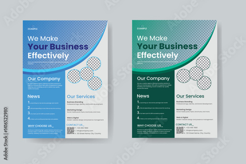 Modern Business Services Flyer Template