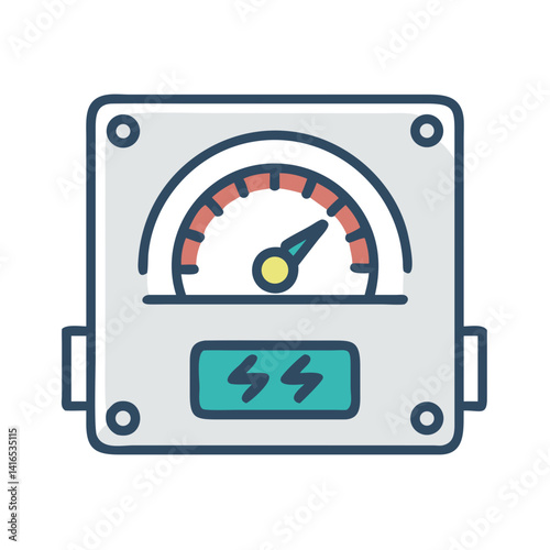 SSD Drive with Performance Gauge Icon Representing High-Speed Data Storage and
