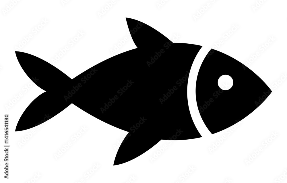 Obraz premium Fish Flat Icon vector 