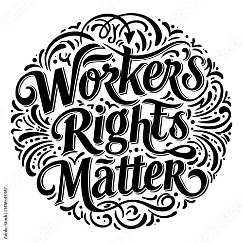 Ornate, impactful design.  Circular layout. Ideal for social media campaigns, posters or activism.