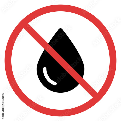 물 금지 아이콘