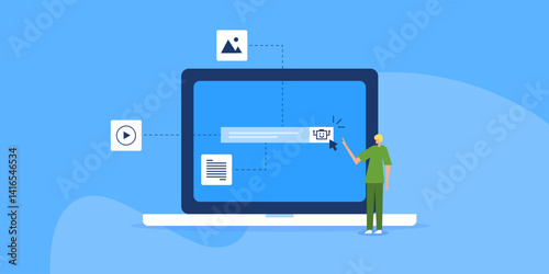AI content creator, people using prompt text to generate images, video and text for commercial purpose.