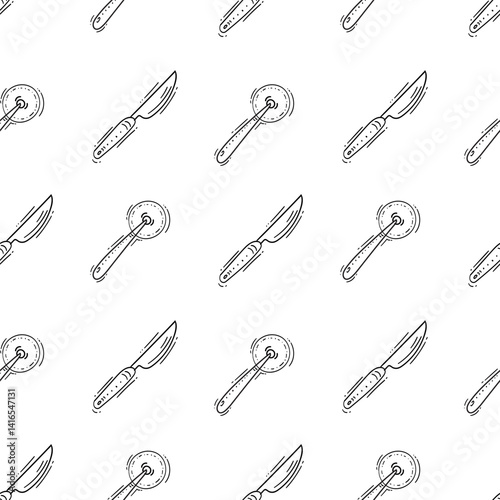 kitchen utensil pattern. kitchenware seamless pattern. doodle cooking utensil seamless pattern. doodle kitchen background
