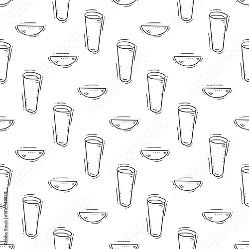 kitchen utensil pattern. kitchenware seamless pattern. doodle cooking utensil seamless pattern. doodle kitchen background