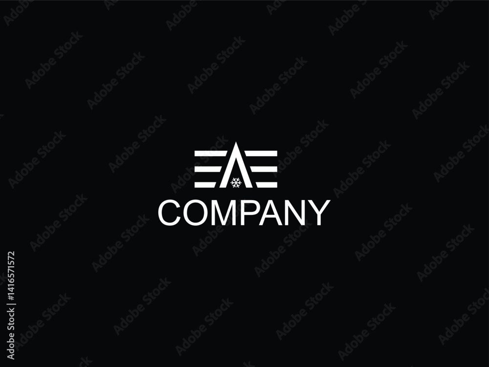 Fototapeta premium EAE letter logo design and A letter creative logo design