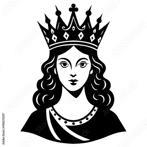 Queen Mom Crown – Elegant AI Graphic Design File for Royal-Themed Digital Projects
