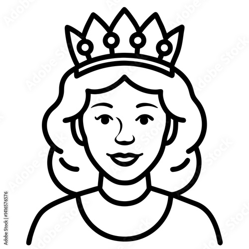 Queen Mom Crown – Elegant AI Graphic Design File for Royal-Themed Digital Projects