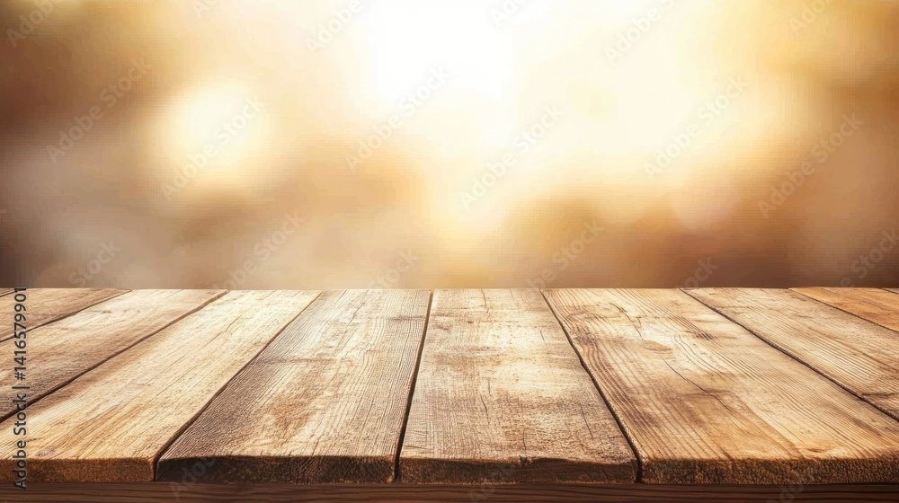 rustic wooden tabletop with a soft and warm blurred background creating a sense of cozy atmosphere and ideal for product presentations or showcasing culinary delights in an inviting setting rustic wooden tabletop with a soft and warm blurred background creating a sense of cozy atmosphere and ideal for product presentations or showcasing culinary delights in an inviting setting