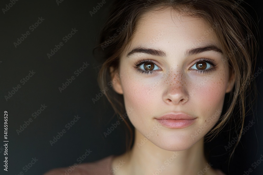 Fototapeta premium Expert makeup application contour and highlight tutorial for sculpted cheekbones home studio video guide beauty environment close-up view pro techniques