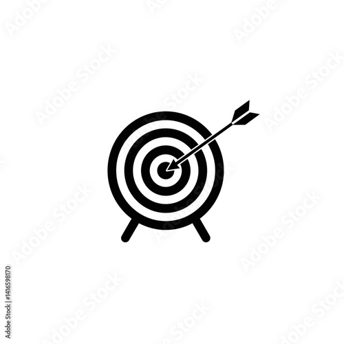 Achieve Your Goals Target Icon Design for Success