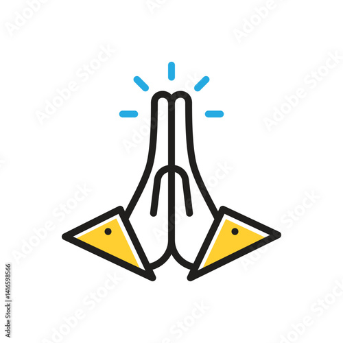 Multi color icon for favor