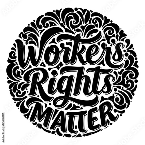 Bold, circular graphic with stylized lettering.  Perfect for social media, advertising, or advocacy campaigns.