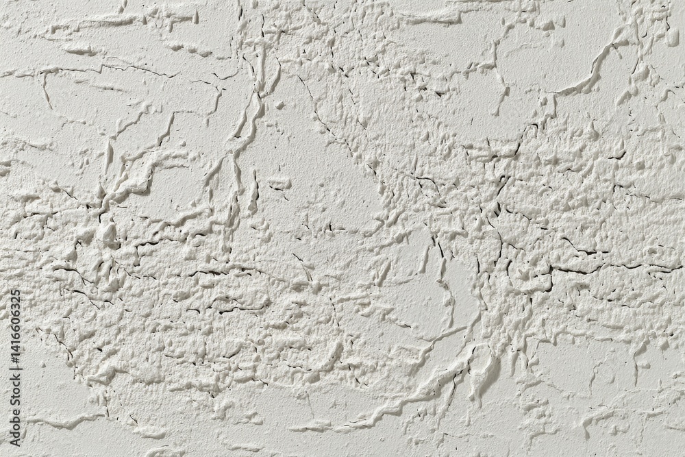 Textured, cracked white surface