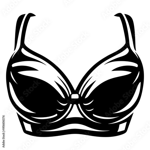 Elegant black and white bra design offering support and comfort for women