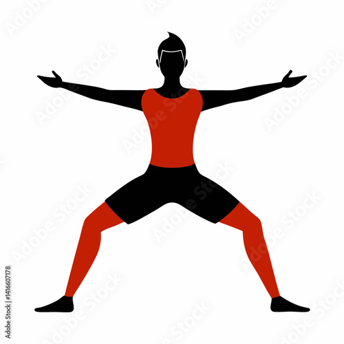 silhouette of a woman doing yoga