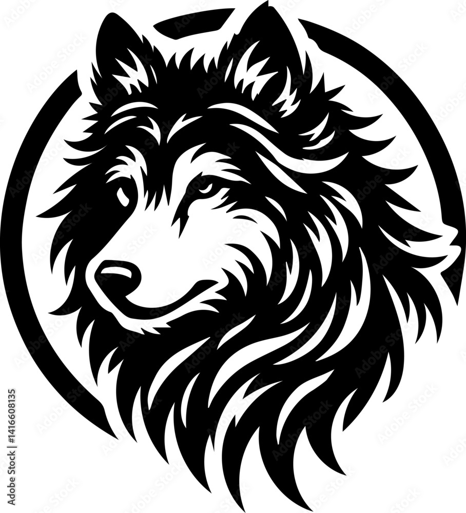 Obraz premium vector image of a wolf
