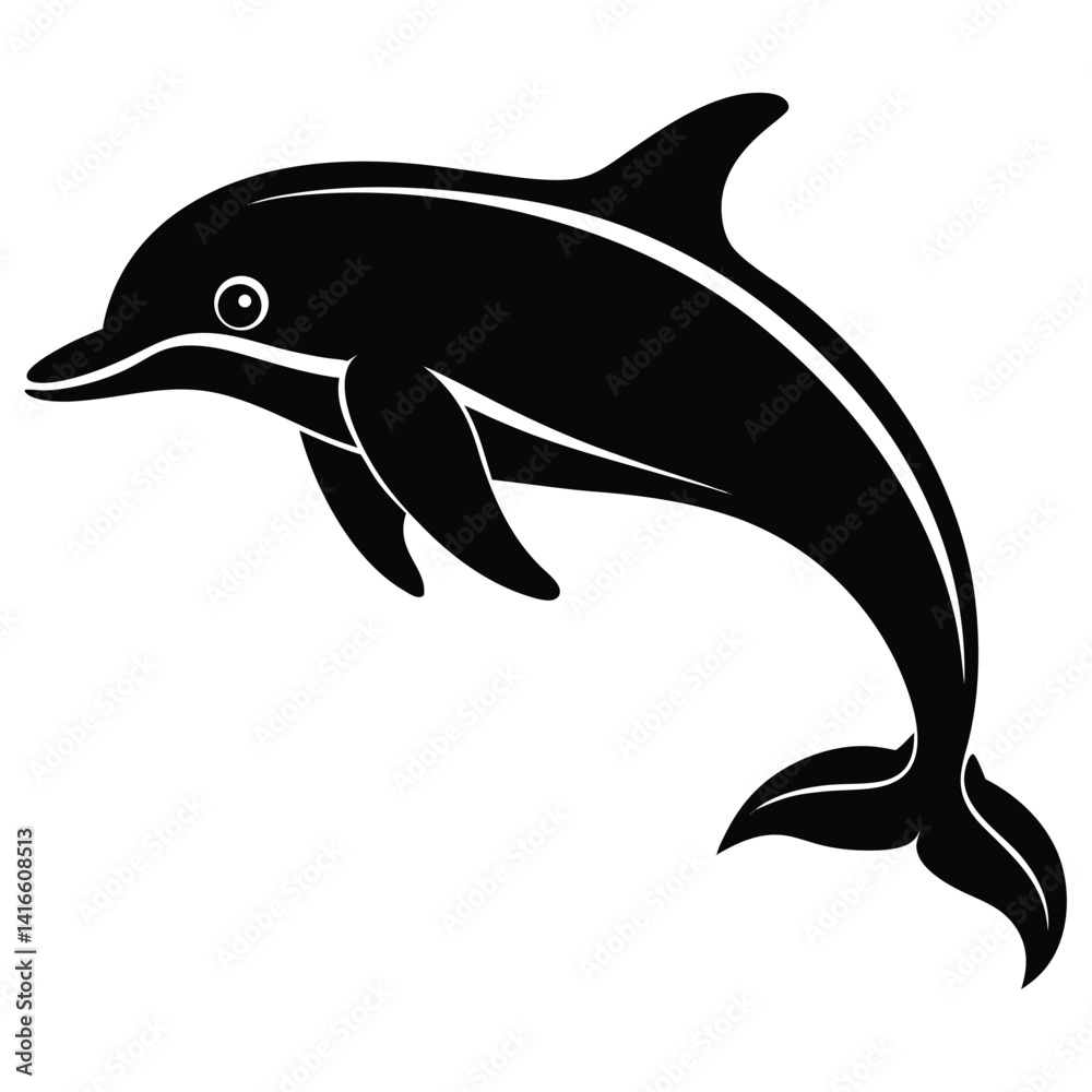 whale silhouette vector illustration whale silhouette vector illustration