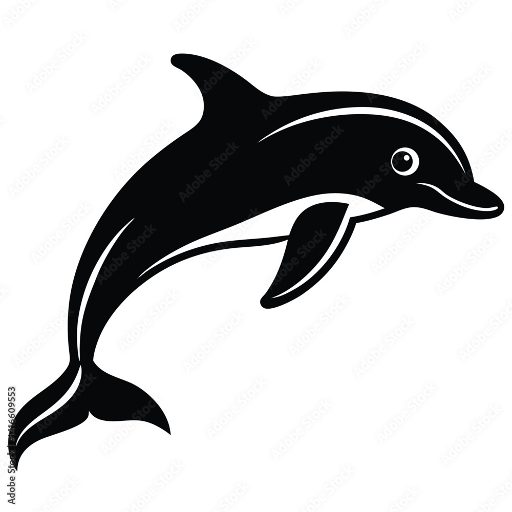 Obraz premium whale silhouette vector illustration