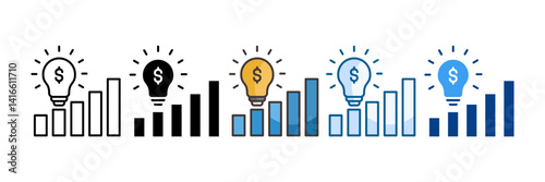 Investment Opportunities Icon Set Multiple Style Collection