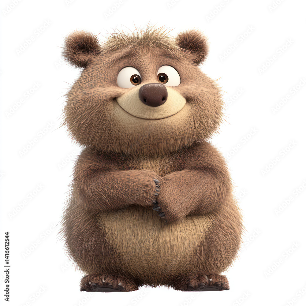 Fototapeta premium teddy bear isolated on white