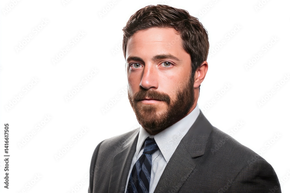 Studio portrait of a man in a business suit. Studio portrait of a man in a business suit.