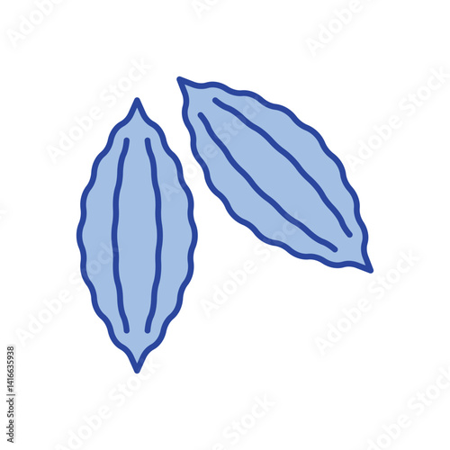 Bitter Gourd Icon vector stock illustration