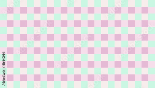 Use gingham pastel tones to upgrade dull decorative backgrounds.