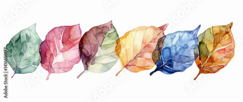 colorful leaves background