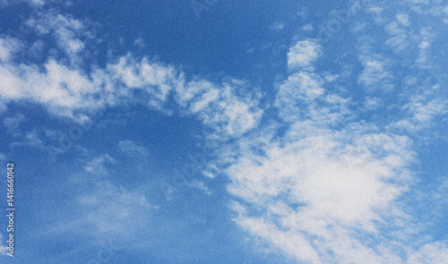 Fototapeta Naklejka Na Ścianę i Meble -  Altocumulus cloud on beautiful blue sky , Fluffy clouds formations at tropical zone