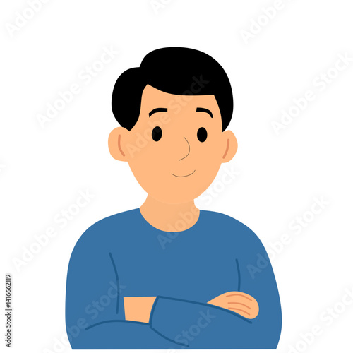 Vector male full of expression 