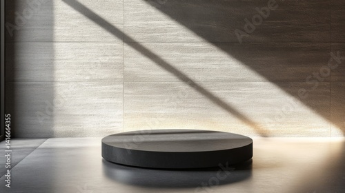 Dark Gray Circular Product Display Platform