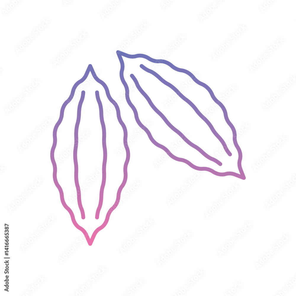 Fototapeta premium Bitter Gourd Icon vector stock illustration