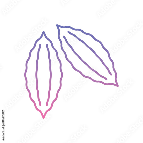 Bitter Gourd Icon vector stock illustration