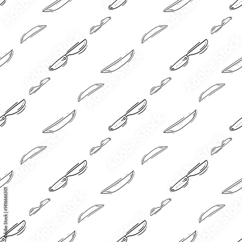 kitchen utensil pattern. kitchenware seamless pattern. doodle cooking utensil seamless pattern. doodle kitchen background