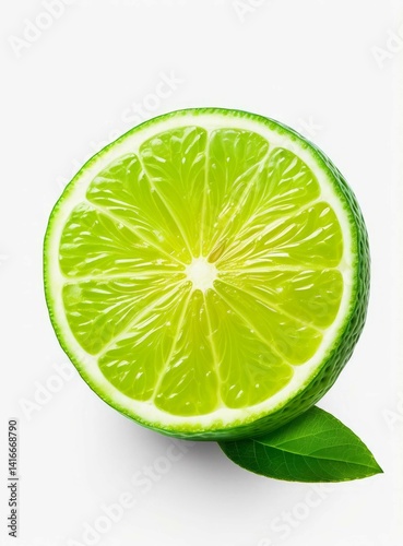 Fresh Lime With Water Splash, Lime, Fresh Lime Slices