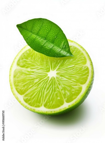 Fresh Lime With Water Splash, Lime, Fresh Lime Slices