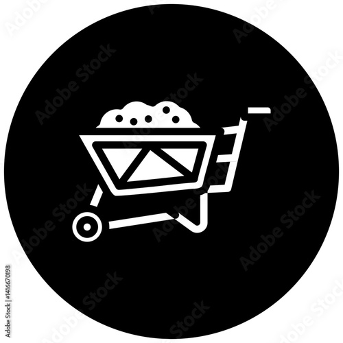 Vector Design Wheelbarrow Icon Style