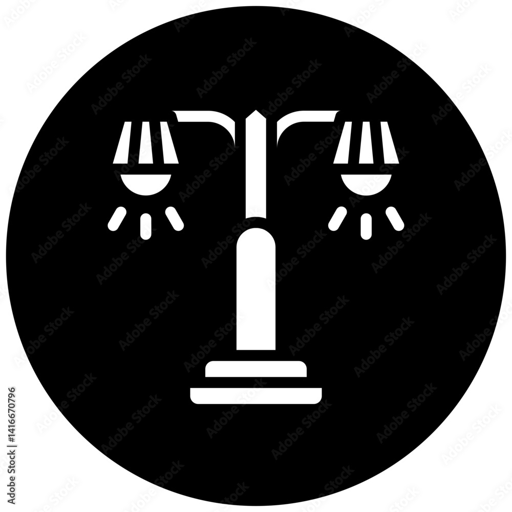 Obraz premium Vector Design Street Lamp Icon Style