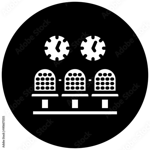Vector Design Waiting Room Icon Style