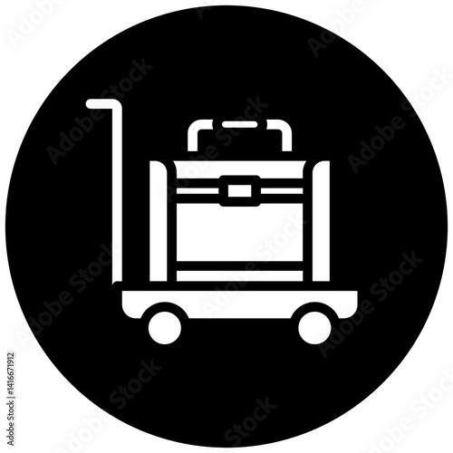 Vector Design Airport Cart Icon Style