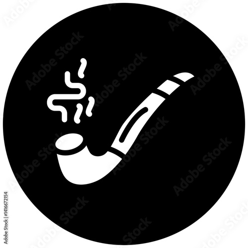 Vector Design Smoking Pipe Icon Style