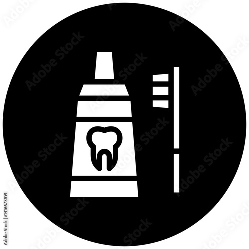 Tooth Paste Icon Style