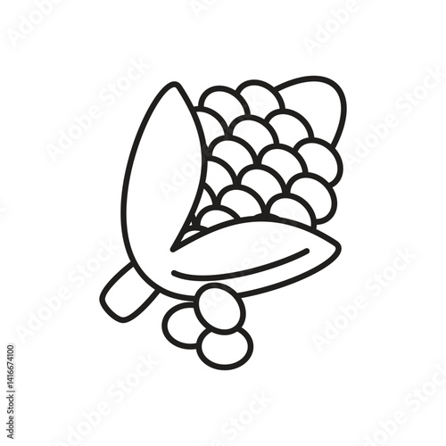 Sweet Corn Icon vector stock illustration