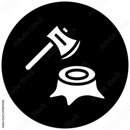 Deforestation Icon Style