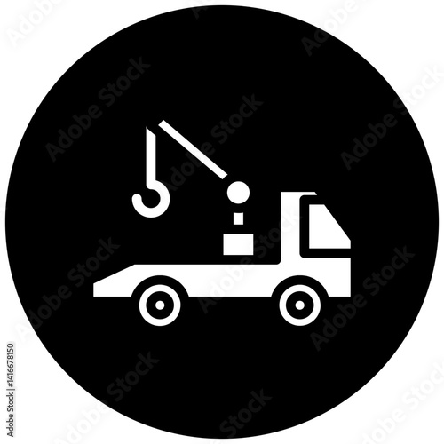 Tow Truck Icon Style