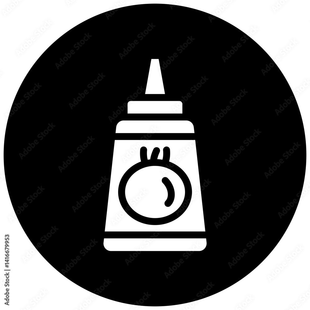 Obraz premium Tomato Sauce Icon Style