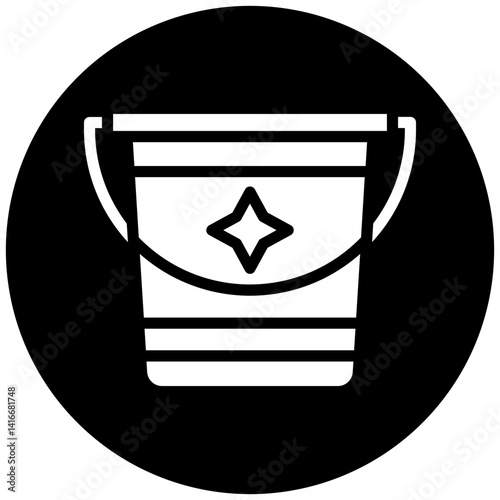 Sand Bucket Icon Style