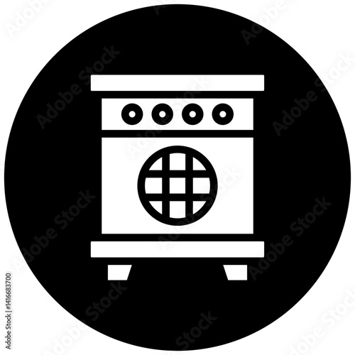 Air Heater Icon Style
