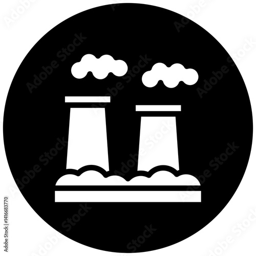 Air Pollution Icon Style