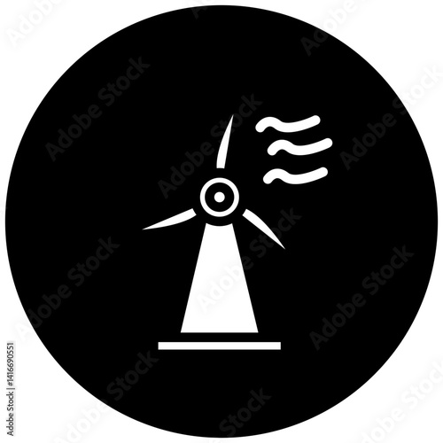 Wind Power Icon Style